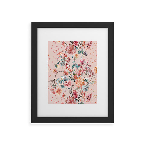 Ninola Design Romantic bouquet Pink Framed Art Print