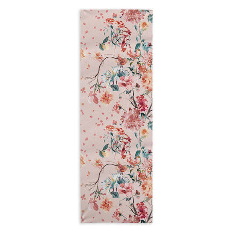 Ninola Design Romantic bouquet Pink Yoga Towel