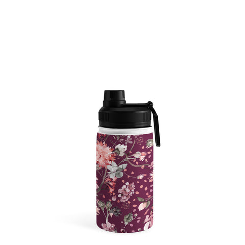 Ninola Design Romantic Bouquet Purple Water Bottle
