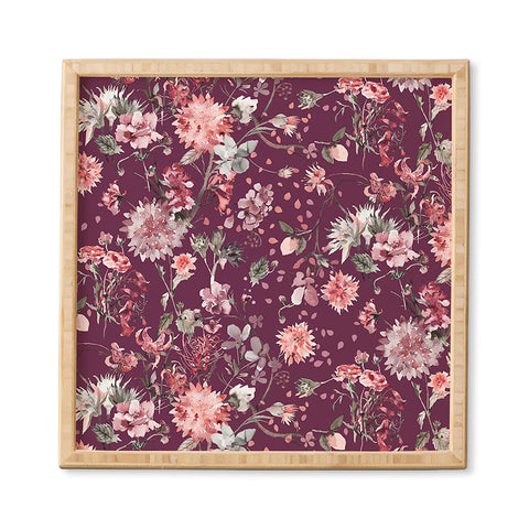 Ninola Design Romantic Bouquet Purple Framed Wall Art