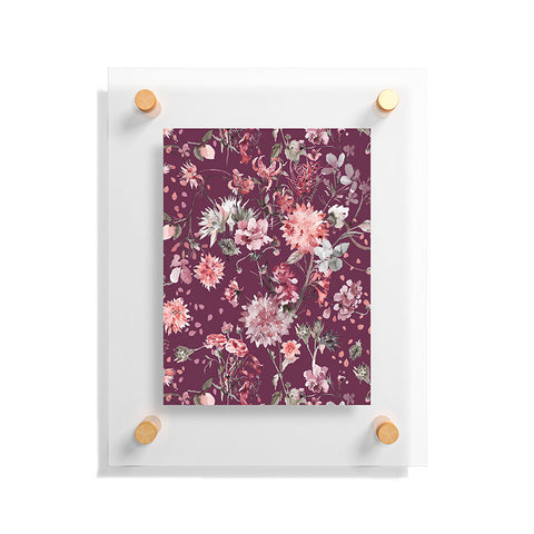 Ninola Design Romantic Bouquet Purple Floating Acrylic Print