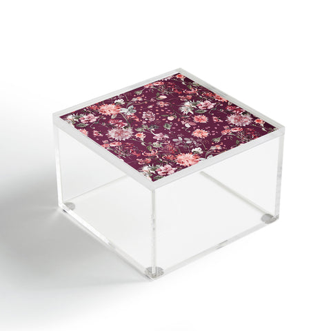 Ninola Design Romantic Bouquet Purple Acrylic Box