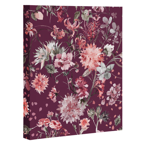 Ninola Design Romantic Bouquet Purple Art Canvas