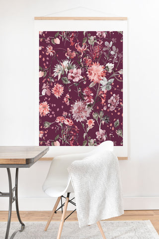 Ninola Design Romantic Bouquet Purple Art Print And Hanger