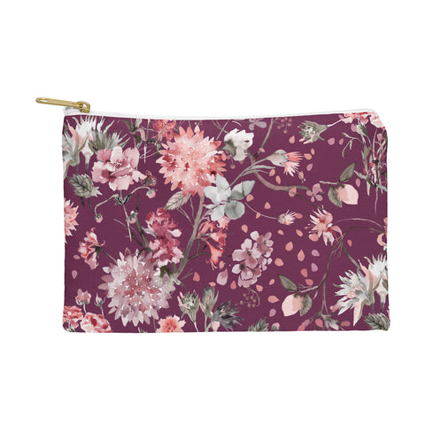 Ninola Design Romantic Bouquet Purple Pouch