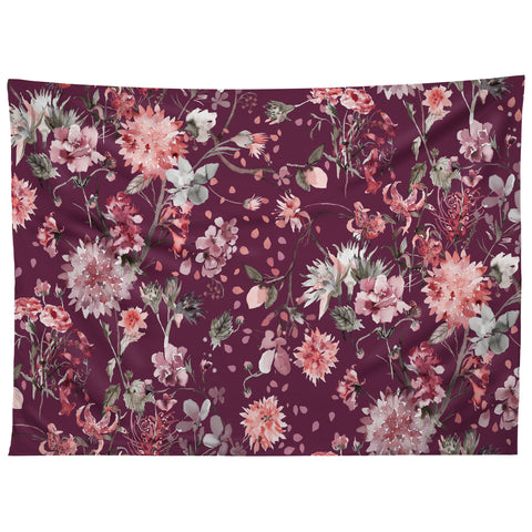 Ninola Design Romantic Bouquet Purple Tapestry