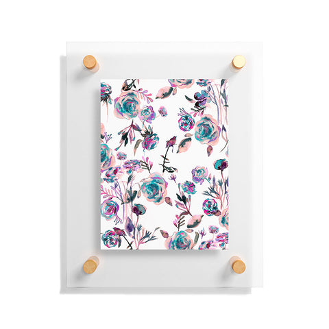 Ninola Design Romantic Roses Bouquet Mauve Floating Acrylic Print