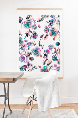 Ninola Design Romantic Roses Bouquet Mauve Art Print And Hanger