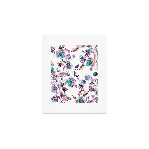 Ninola Design Romantic Roses Bouquet Mauve Art Print