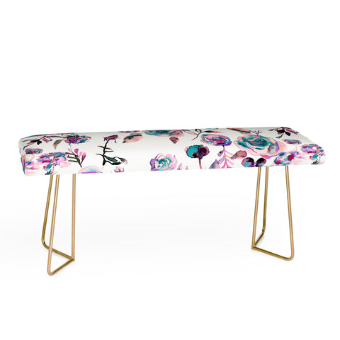 Ninola Design Romantic Roses Bouquet Mauve Bench