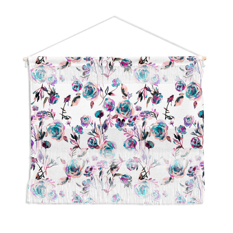 Ninola Design Romantic Roses Bouquet Mauve Wall Hanging Landscape