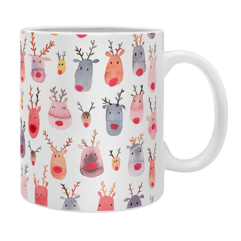 Ninola Design Rudolph Cute Reindeers Coffee Mug