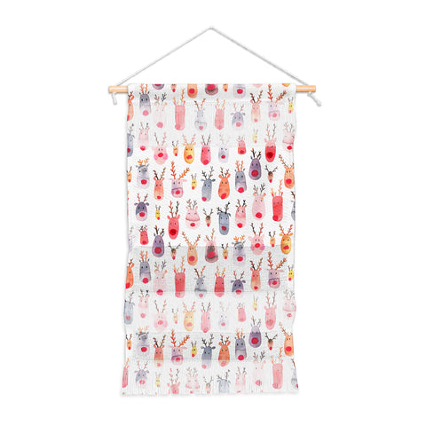 Ninola Design Rudolph Cute Reindeers Wall Hanging Portrait