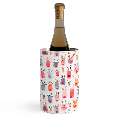 Ninola Design Rudolph Cute Reindeers Wine Chiller
