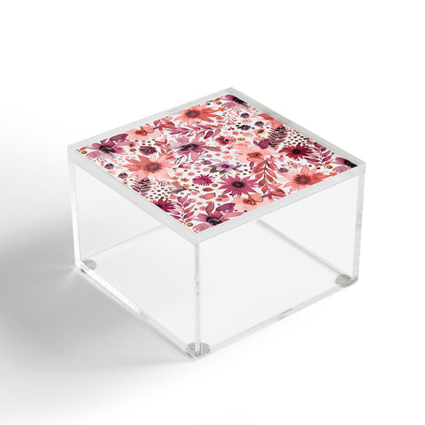Ninola Design Rustic flowers Organic holiday Acrylic Box