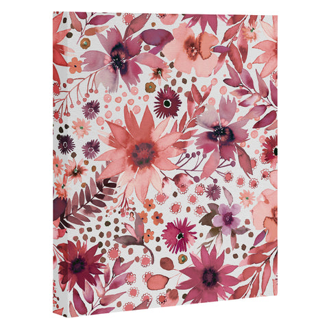 Ninola Design Rustic flowers Organic holiday Art Canvas