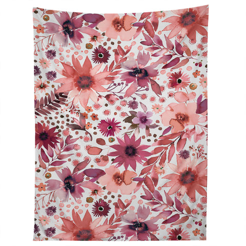 Ninola Design Rustic flowers Organic holiday Tapestry