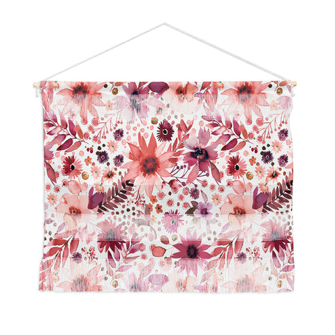 Ninola Design Rustic flowers Organic holiday Wall Hanging Landscape