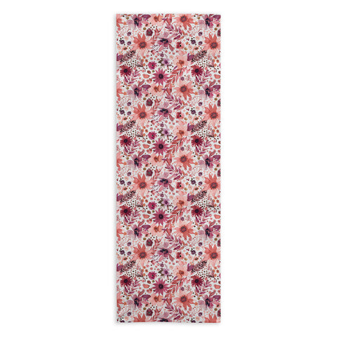 Ninola Design Rustic flowers Organic holiday Yoga Towel