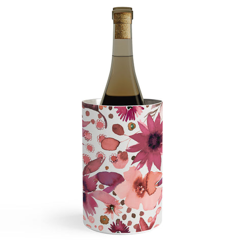 Ninola Design Rustic flowers Organic holiday Wine Chiller