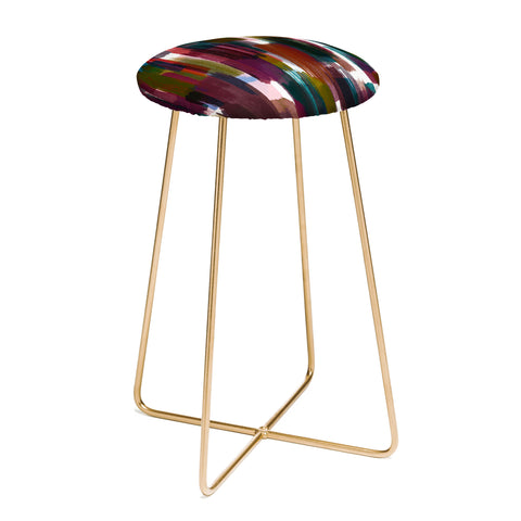 Ninola Design Rustic texture Dark red Counter Stool