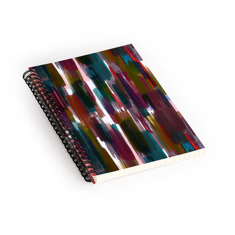 Ninola Design Rustic texture Dark red Spiral Notebook