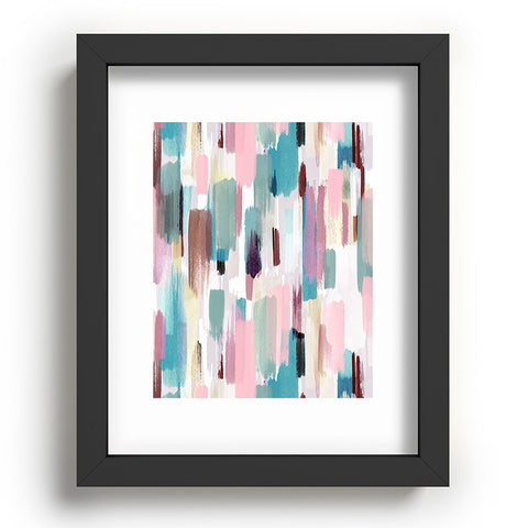 Ninola Design Rustic texture Pastel Recessed Framing Rectangle