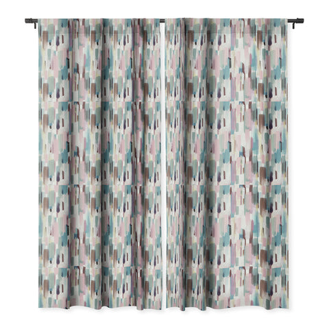 Ninola Design Rustic texture Pastel Blackout Window Curtain