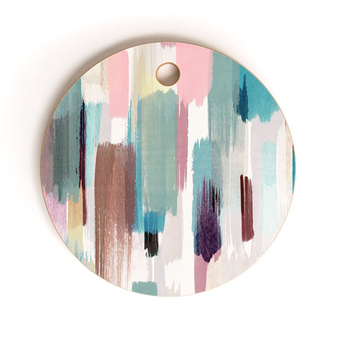 Ninola Design Rustic texture Pastel Cutting Board Round