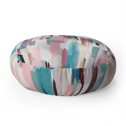 Ninola Design Rustic texture Pastel Floor Pillow Round