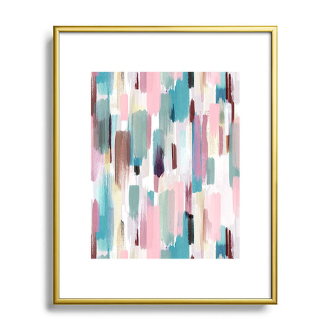Ninola Design Rustic texture Pastel Metal Framed Art Print
