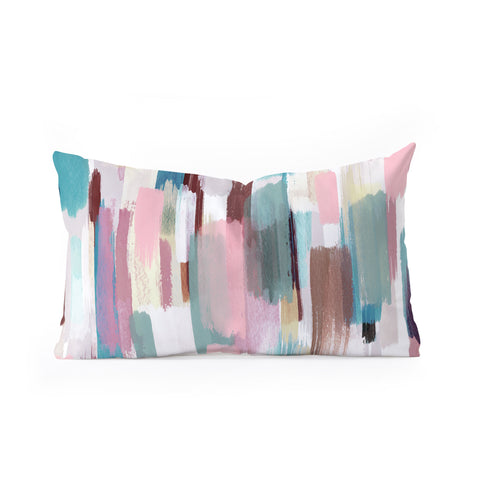 Ninola Design Rustic texture Pastel Oblong Throw Pillow