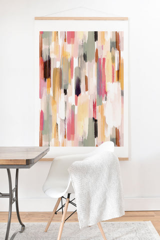 Ninola Design Rustic texture Warm Art Print And Hanger