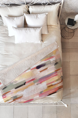 Ninola Design Rustic texture Warm Fleece Throw Blanket
