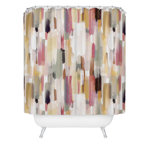 Ninola Design Rustic texture Warm Shower Curtain