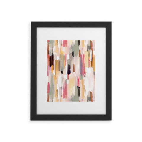Ninola Design Rustic texture Warm Framed Art Print