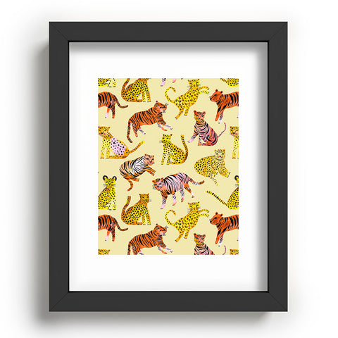 Ninola Design Safari Tigers Leopards Savanna Recessed Framing Rectangle