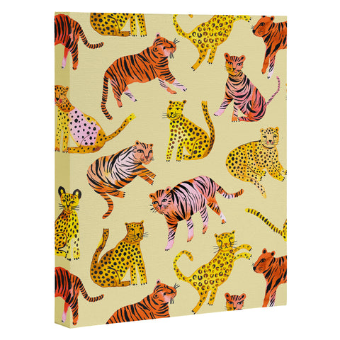 Ninola Design Safari Tigers Leopards Savanna Art Canvas