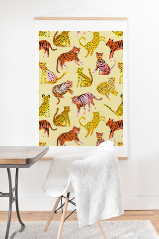 Ninola Design Safari Tigers Leopards Savanna Art Print And Hanger