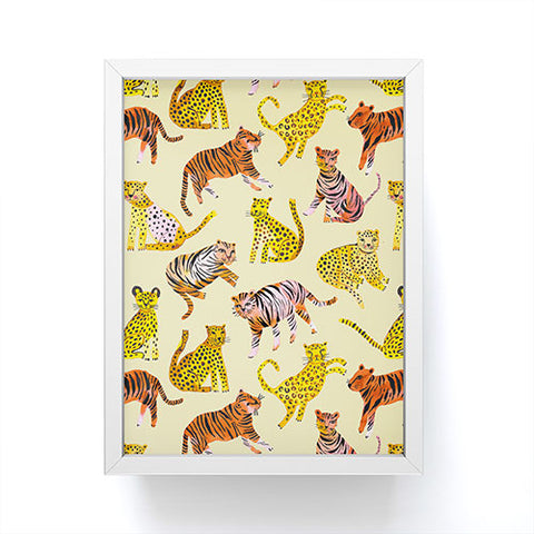 Ninola Design Safari Tigers Leopards Savanna Framed Mini Art Print