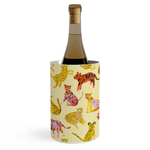Ninola Design Safari Tigers Leopards Savanna Wine Chiller