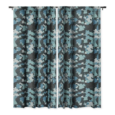 Ninola Design Sea foam Blue Blackout Window Curtain