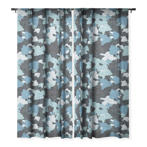 Ninola Design Sea foam Blue Sheer Non Repeat
