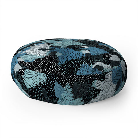 Ninola Design Sea foam Blue Floor Pillow Round