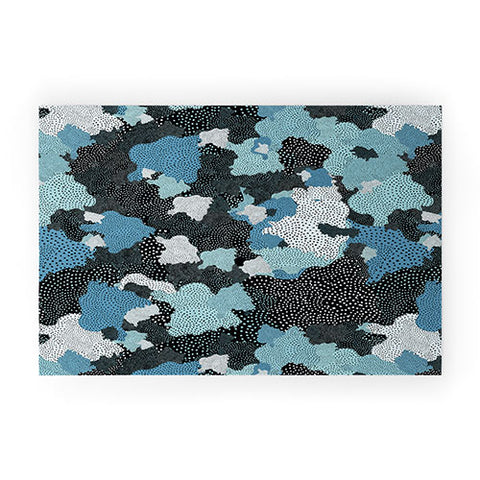 Ninola Design Sea foam Blue Welcome Mat