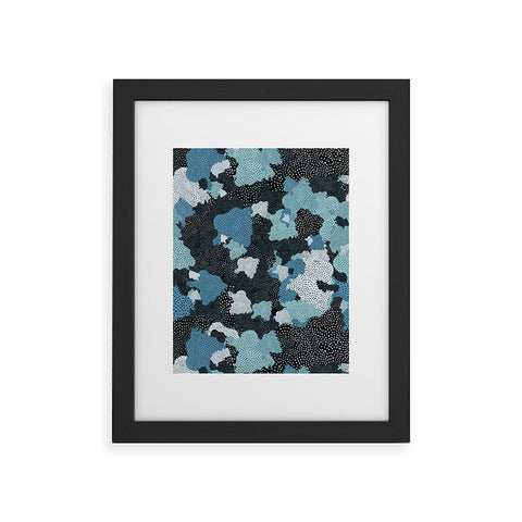 Ninola Design Sea foam Blue Framed Art Print