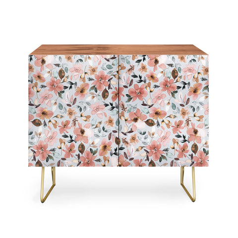 Ninola Design Serenity flowers Blue Romance Credenza