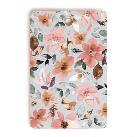 Ninola Design Serenity flowers Blue Romance Cutting Board Rectangle