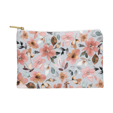 Ninola Design Serenity flowers Blue Romance Pouch