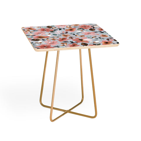 Ninola Design Serenity flowers Blue Romance Side Table